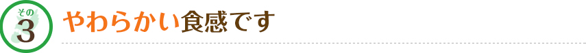 その3 やわらかい食感です